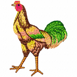 Chickens And Roosters Embroidery Design 2 Chickens And Roosters Embroidery Design 2
